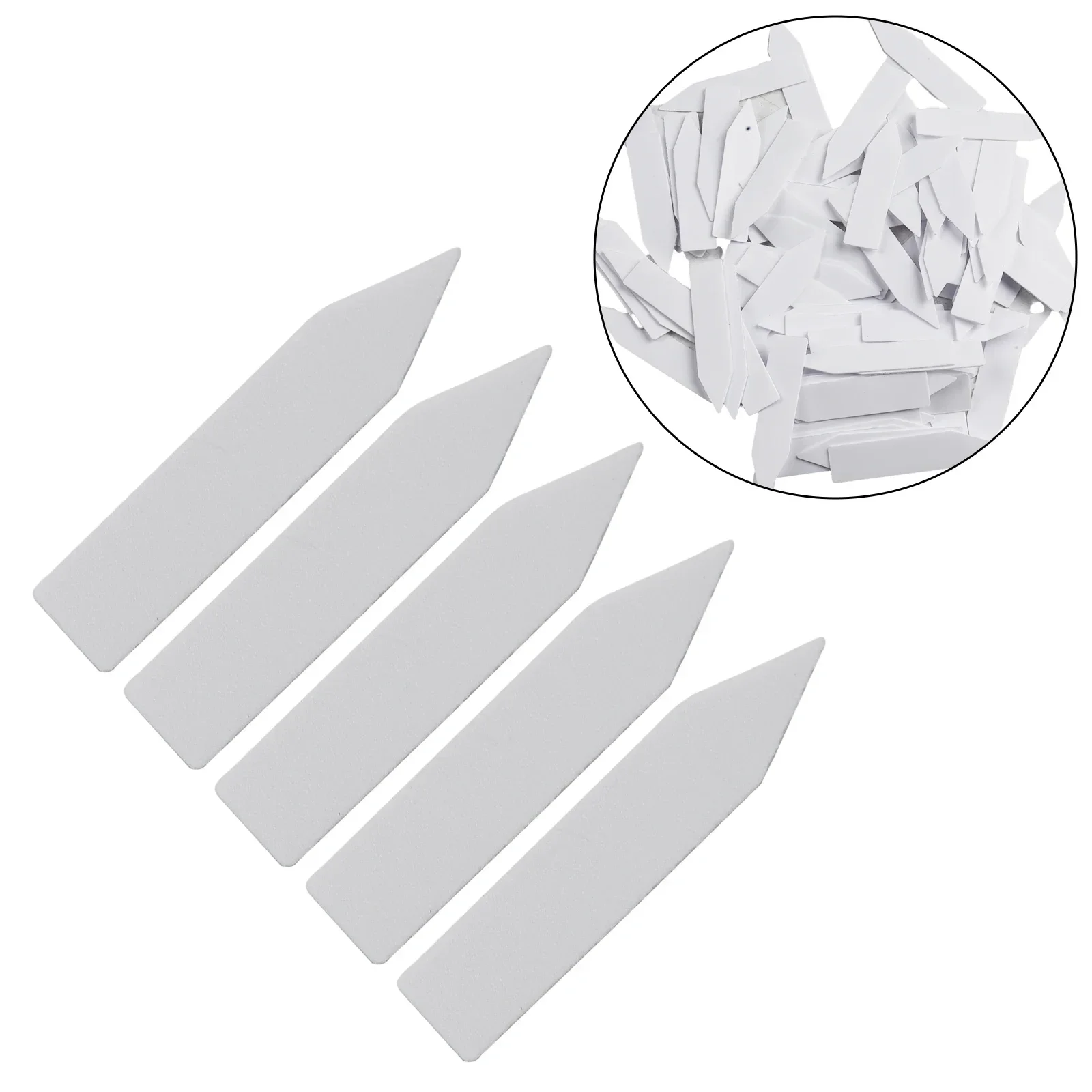 100 * Label Tanaman Putih Tahan Air, Label Taman Plastik Alat Label Penanda Tanaman Berkebun Pasokan Pot & Penanam Taman