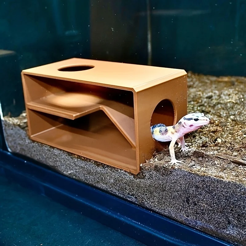 Reptile and amphibian cave glass viewing, hidden fence decoration, geckos, snakes and other reptiles