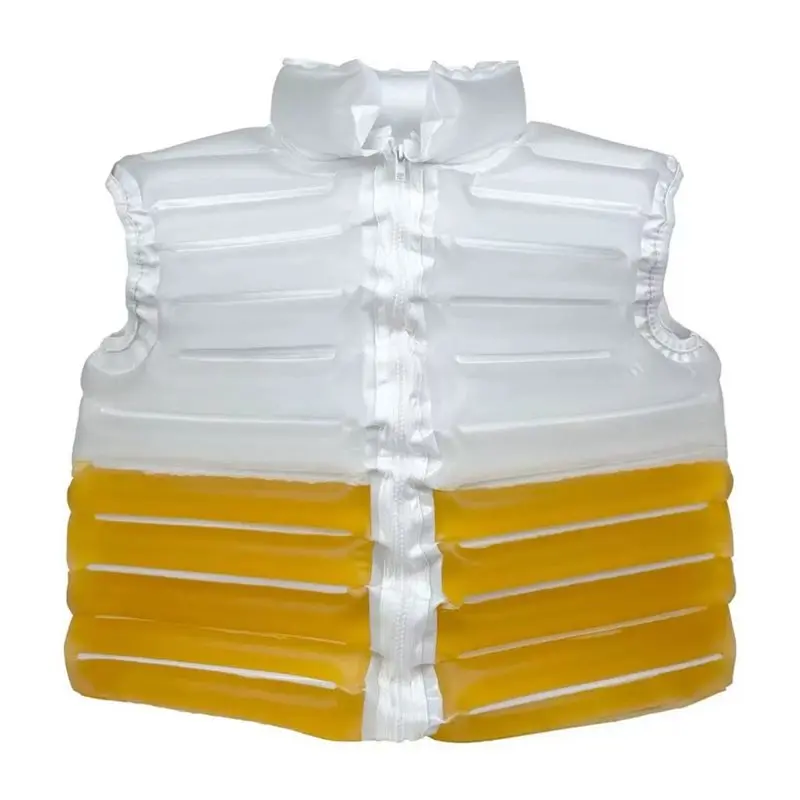 A07T-Leakproof For Pools Transparent Beer Filled Summer Festival Party Fun Cooler Jacket For Pool Parties Vest