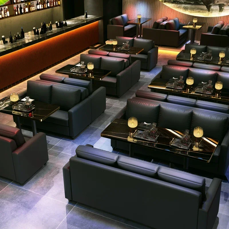 

Customized cafe barbecue milk tea shop card seat sofa