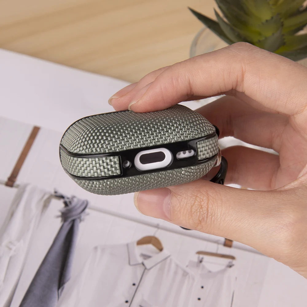 حافظة سماعة أذن لاسلكية لأجهزة Airpods 4 مع مجموعات تنظيف أغطية قماش نايلون مقاومة للماء لأجهزة Apple Airpods 4 حافظة واقية