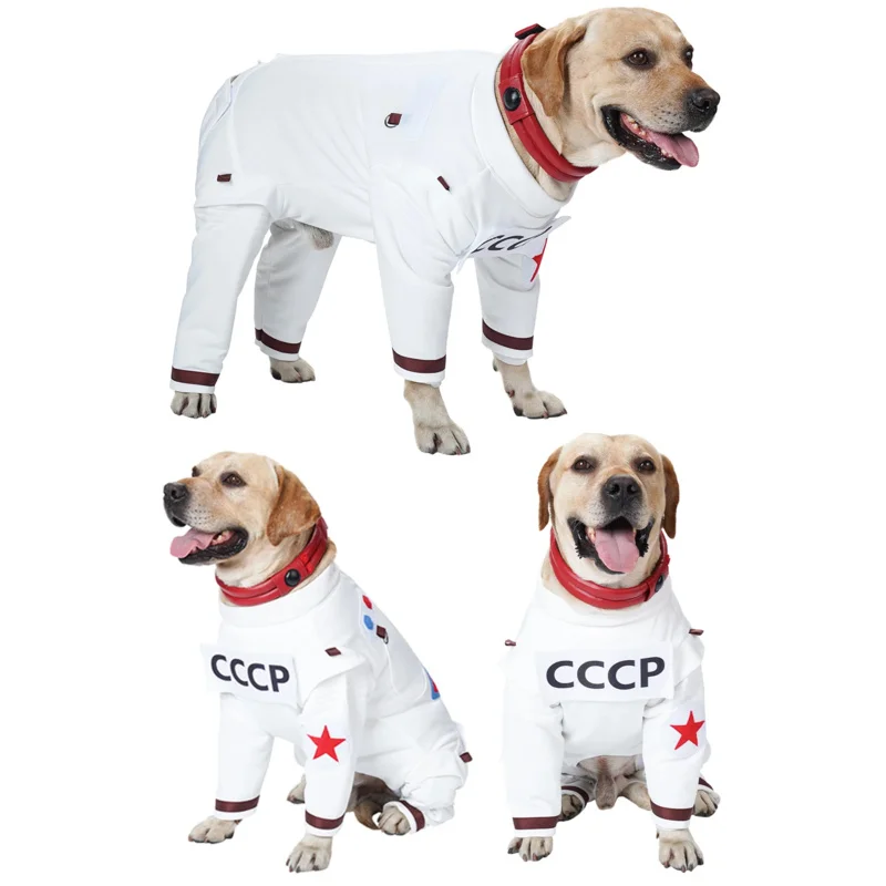 Small Medium Dog Cosplay Costume Astronaut Fantasia Disguise Fashion Cute Space suit Pet Puppy Halloween Carnival Party Clothes