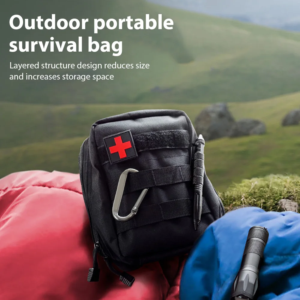 Torba survivalowa, duża apteczka outdoorowa, torba SOS/pakiet, taktyczna torba pierwszej pomocy, zestaw medyczny, torba Molle EMT na sytuacje awaryjne