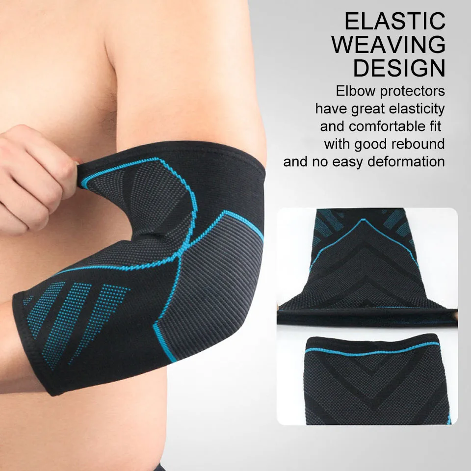 1PCS Breathable Compression Elbow Support Pads Elastic Brace for Men Women Basketball Volleyball Fitness Protector Arm Sleeves