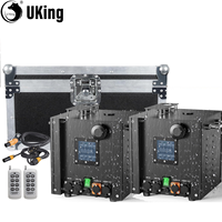 U`King 2Pcs 750W Waterproof Electronic Cold Spark Fireworks Machine With Airline Case Set Cold Flame Sprayer Stage Equipment