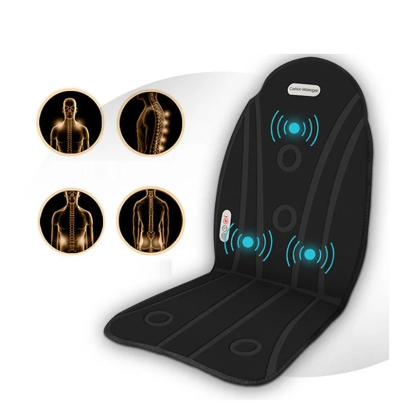 

Car Seat Mats Covers Massage Cushion Back Massager with 3 Vibration Nodes and Hip Heating Therapy