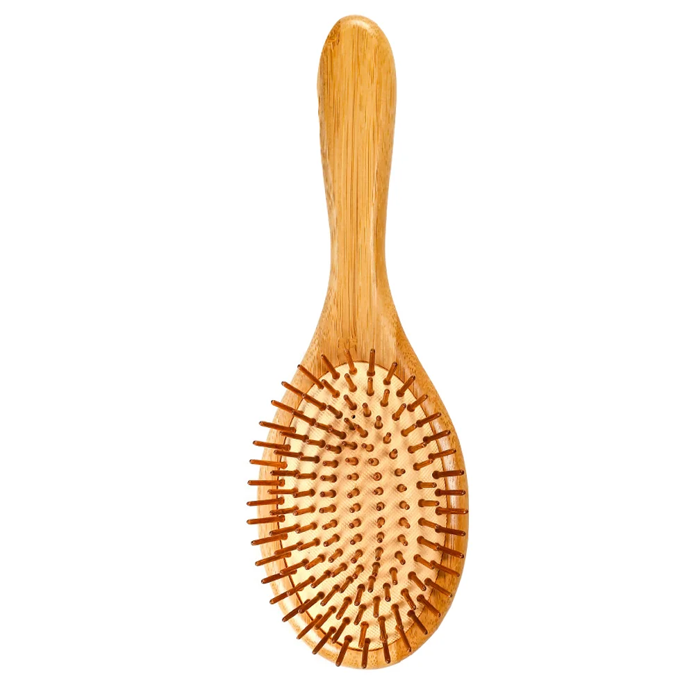 

Detangler Hair Brush Paddle Cushion Comb Anti-static Wooden Teasing Combs for Women