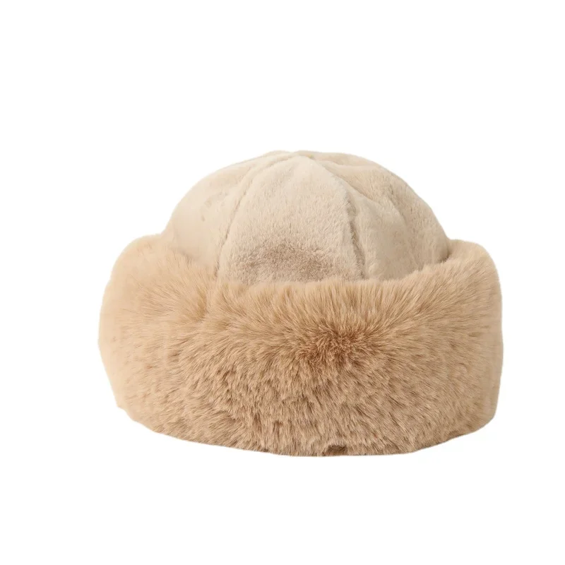 Women Original Fluffy Faux Fur Bomber Hats Warm Winter Thick Russian Hat Lady Luxury Panama Cap Ushanka Touca Feminina Inverno