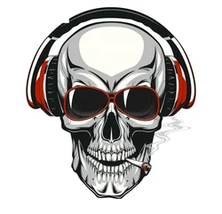13cm Skull Decal Car Decals Stickers on Motorcycle Personality, Exterior Parts Accessories Cover Scratches PVC Sticker Cute,