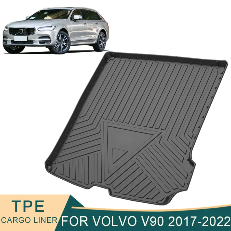 

For Volvo V90 2017-2022 Auto Car Cargo Liner All-Weather TPE Non-Slip Trunk Mats Boot Tray Carpet Interior Accessories