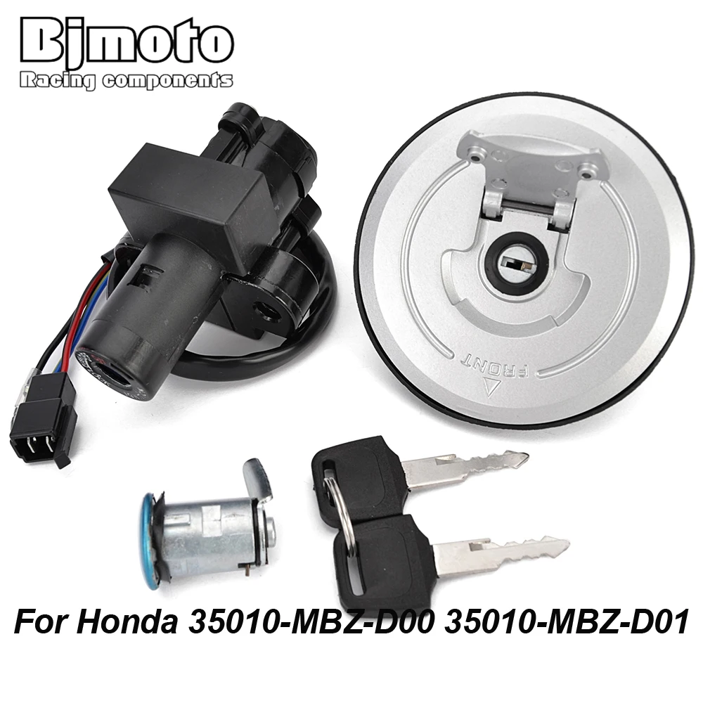 

Motorcycle Fuel Gas Cap Ignition Switch Seat Lock with Key Kit For Honda CB250 Hornet 250 CB600F Hornet 1998-2002 35010-MBZ-D00