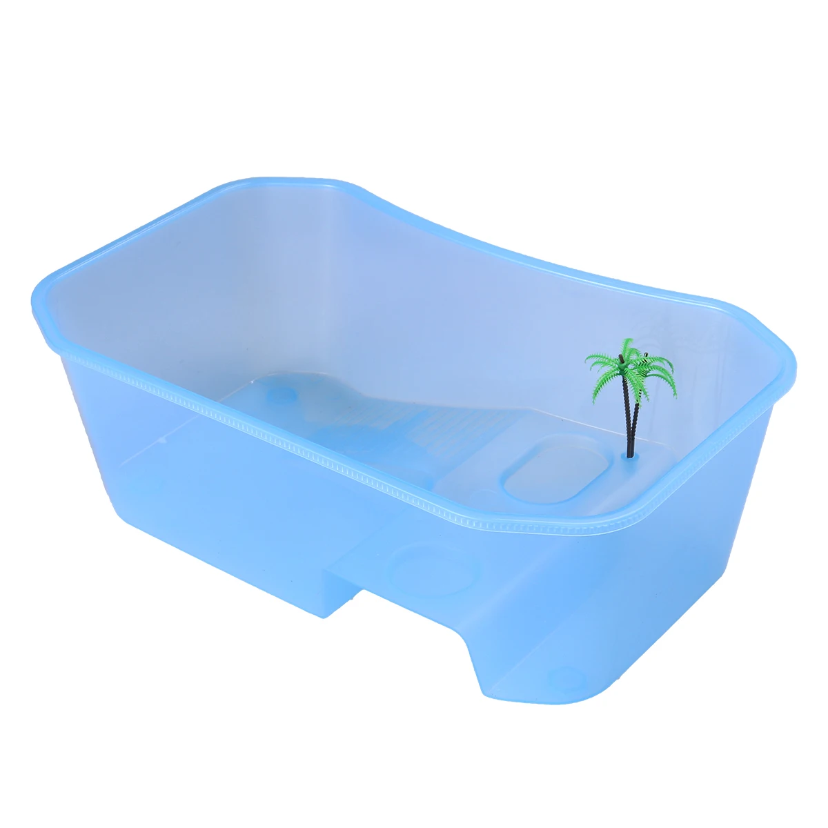 

Plastic Turtle Tank Size S Translucent Pp Material Wear-Resistant For Swimming Sunning Rest Hibernation Drying Platform