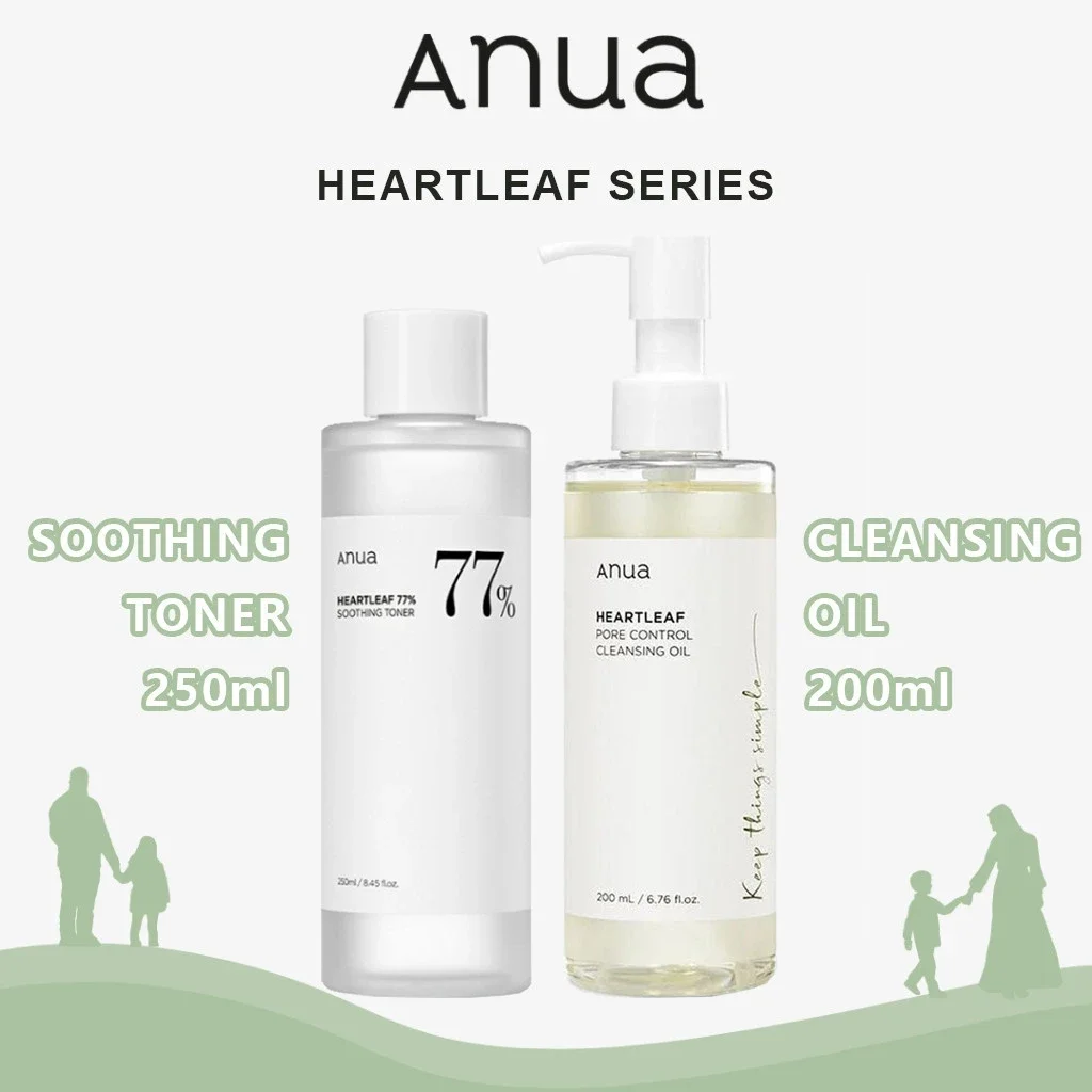 South Korea Anua Heartleaf 77% Soothing Toner 250ml Anua Heartleaf Pore Control Cleansing Oil (200ml)