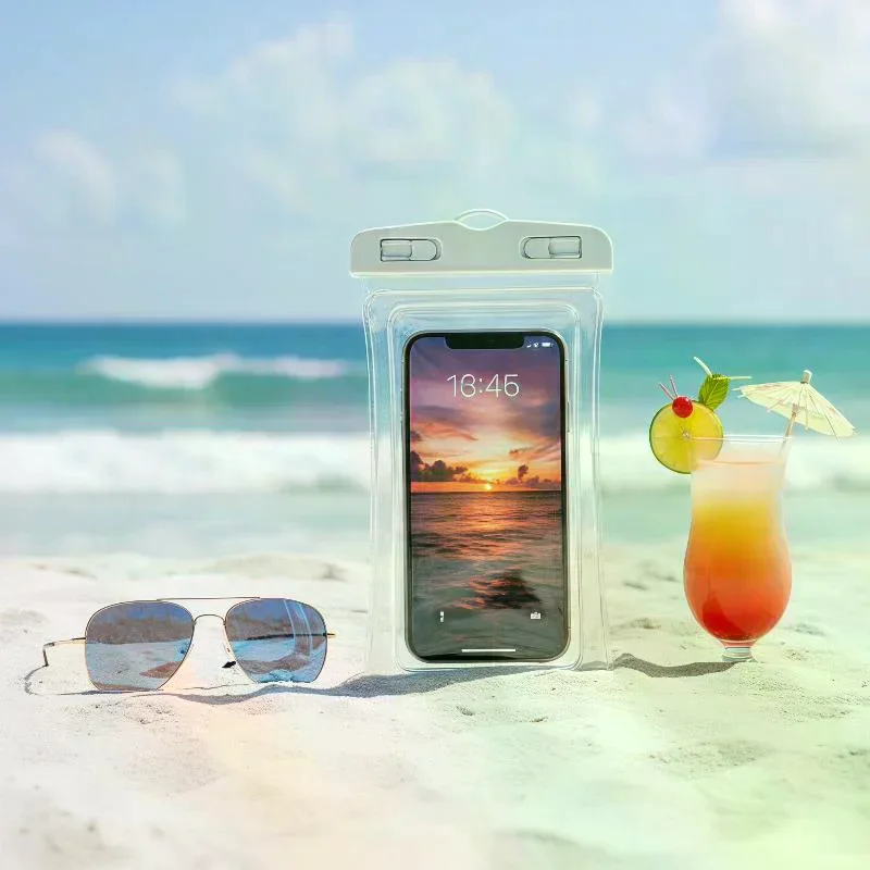 Waterproof Phone Pouch Drift Diving Swimming Bag Underwater Dry Bag Case Cover For Phone Water Sports Beach Pool Skiing view 6