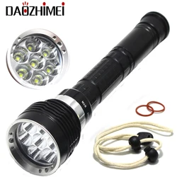 Super bright and bright light diving led flashlight Underwater waterproof 150M Diving lamp 7x L2 T6 Scuba Hunting Lantern