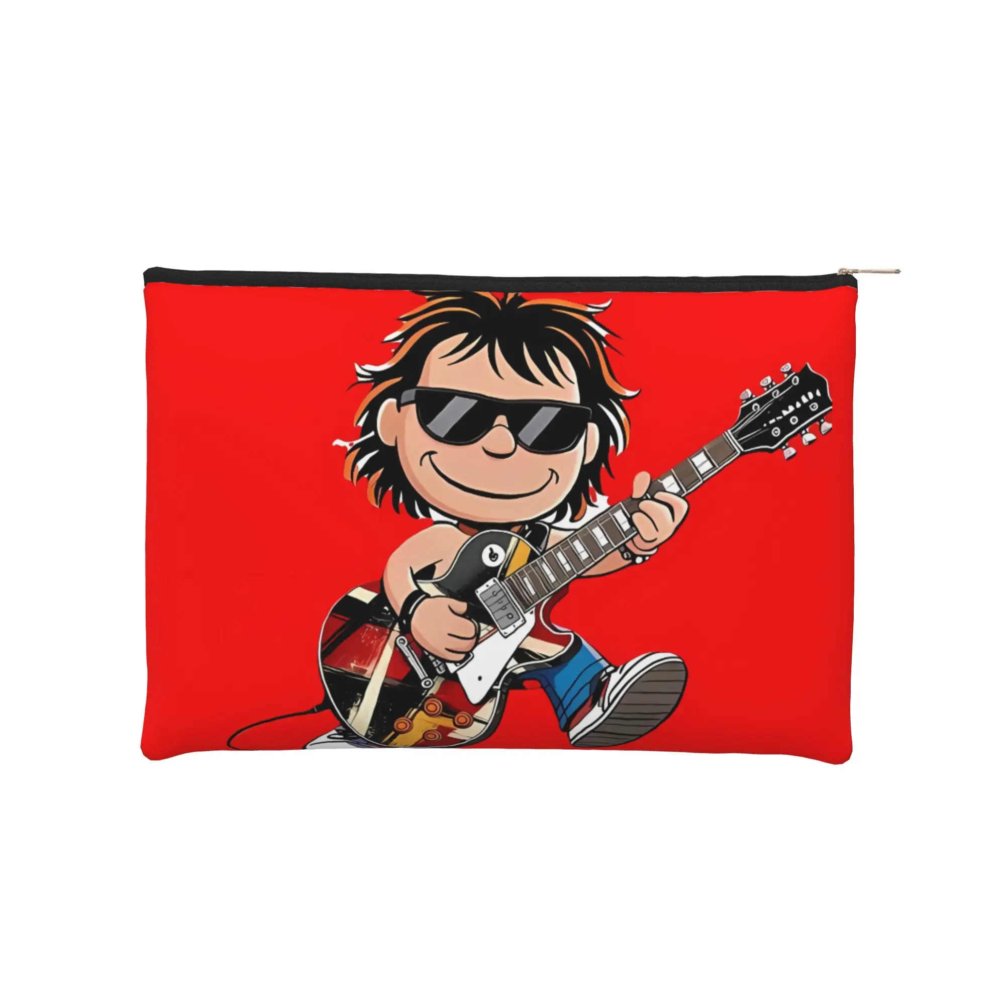 Bolsa de maquillaje ligera Eddie Van Pelt, bolsa de aseo Van Halen con cremallera, bolsa de cosméticos de viaje