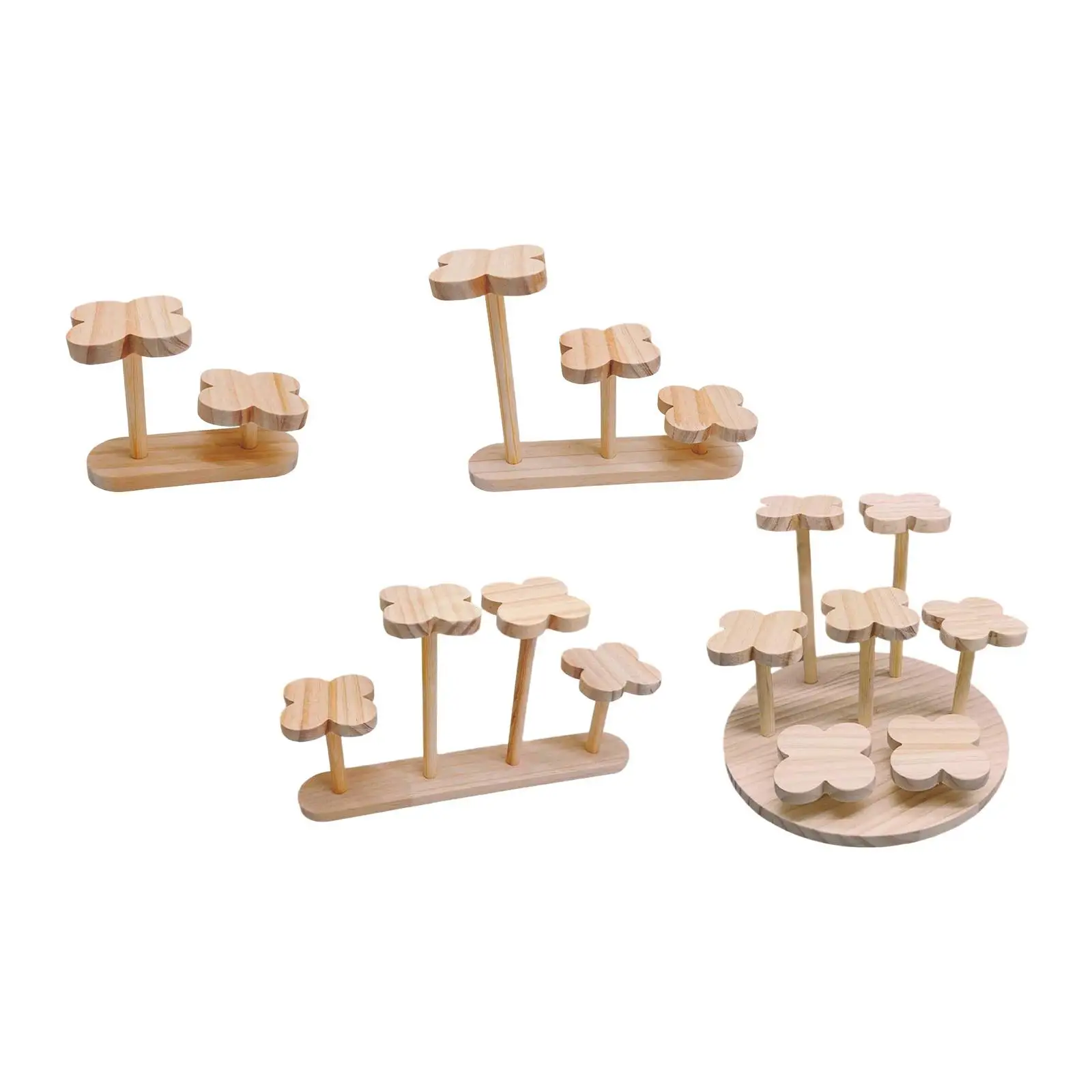 

Tabletop Plant Stand Rustic Wooden Display Risers Pedestal Table Display Stand for Collectibles Toys Craft Show Vendors Figurine