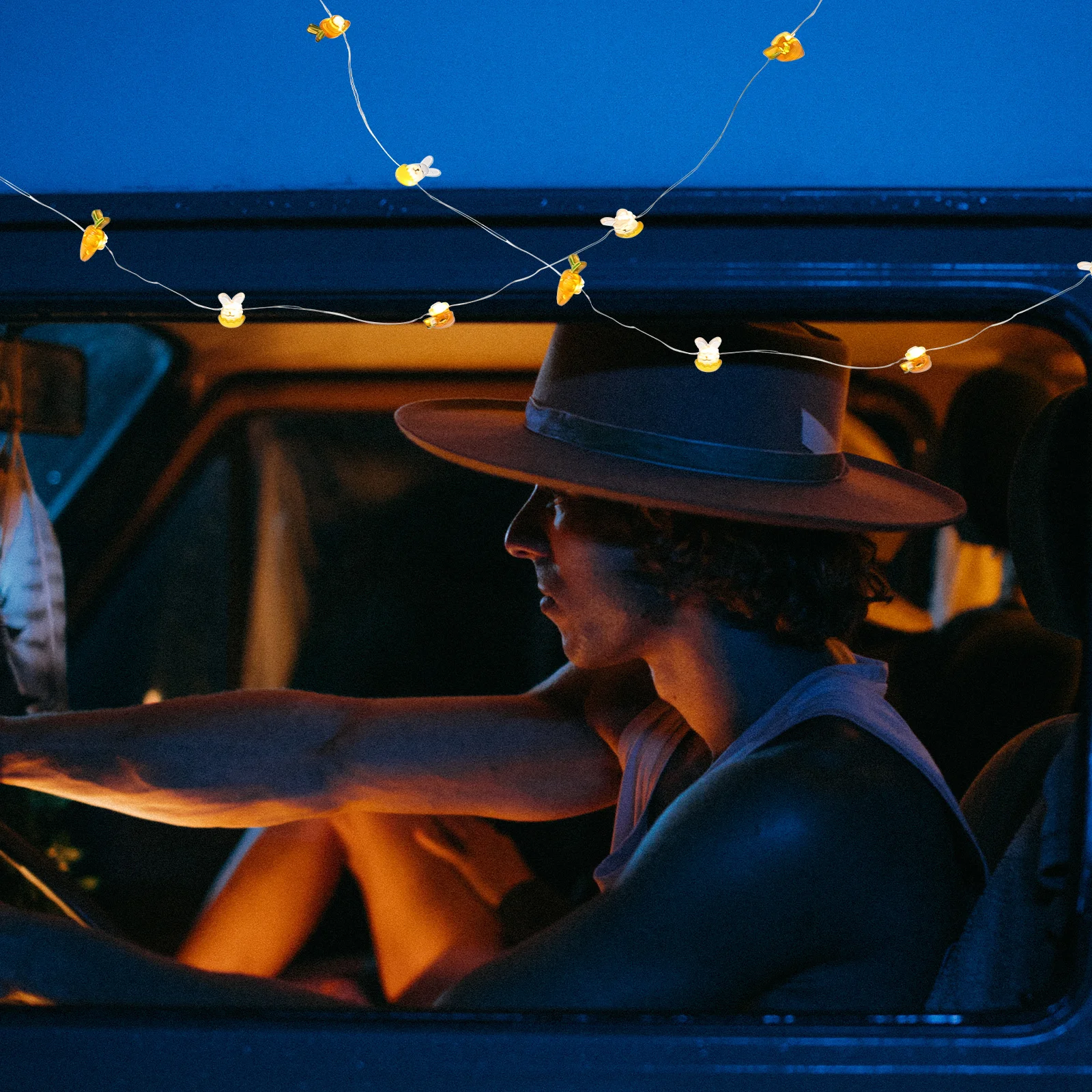 

3 Pcs Easter Decoration Lights Decorative Holiday Carrot Decorations Modeling Bunny Led Lighting for Indoor