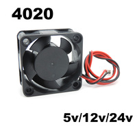 2PIN Dc 40mm Cooling Fan 40x40x20mm Cooler 24V 12V 5V 4020 Computer Case oil Cooling Fan Heatsink Fan 3D Printer Fan