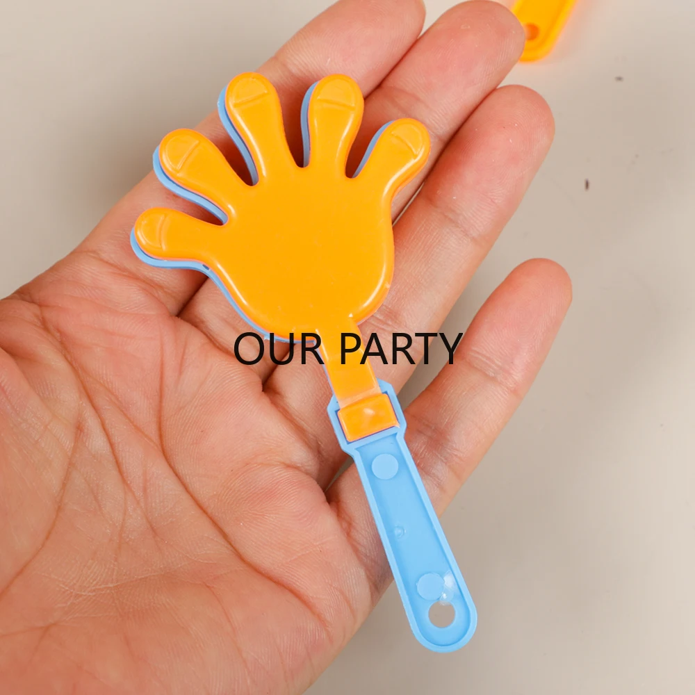 20Pcs Colorful Mini Hand Clapper Cheering Props Clap Your Hands Toys for Kids Birthday Party Favors Baby Shower Pinata Fillers