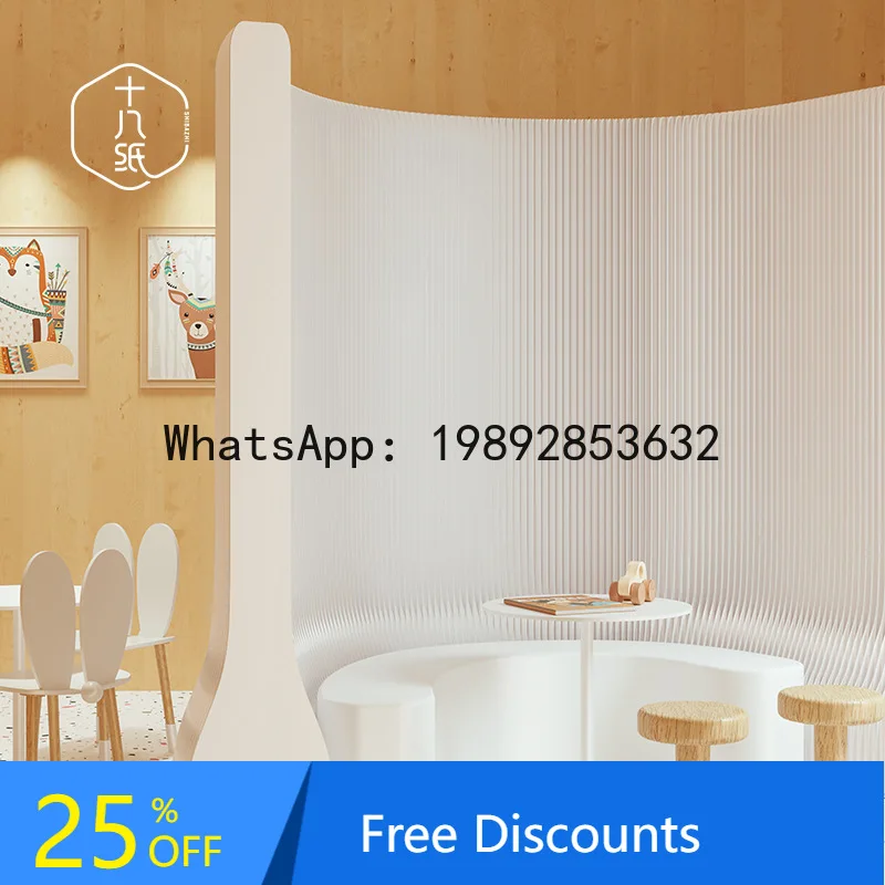 YFY Partition Fence Office Entrance Light Cloud Screen Divider Live Streaming Background Divider Foldable Mobile