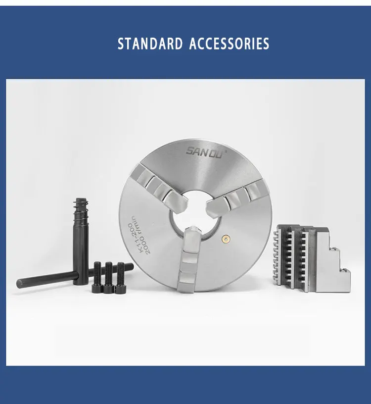 Lathe Chuck K11500 Three Jaw Self-centering Chuck For Heavy Duty Lathe
