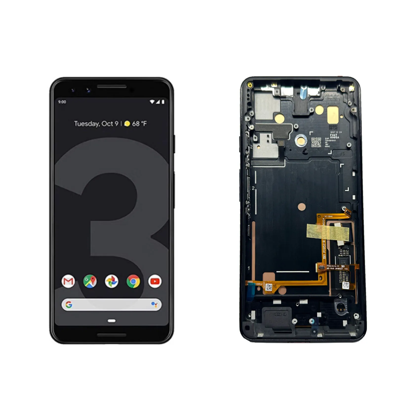 Suitable for Google Pixel 3XL replacing mobile phone LCD screens with digital touch components