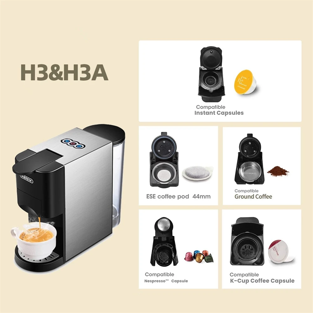 Gli accessori per macchine da caffè a Capsule sono adatti per accessori per macchine da caffè HIBREW H3A portacapsule in polvere di caffè