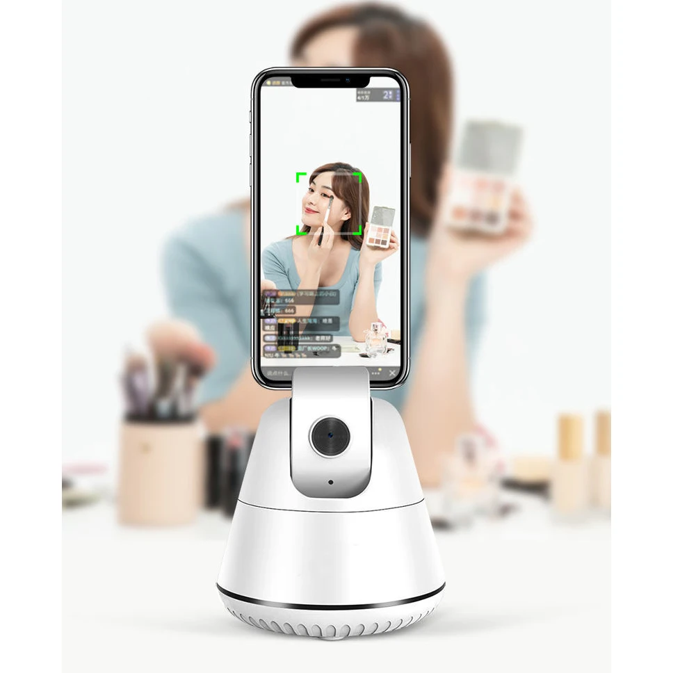 Estabilizador de Cardán para Cámara, Soporte de Disparo Inteligente, Seguimiento Facial Automático, Trípode de Palo Selfie, Rotación 360 para Grabación de Vídeo en Directo, Vlog