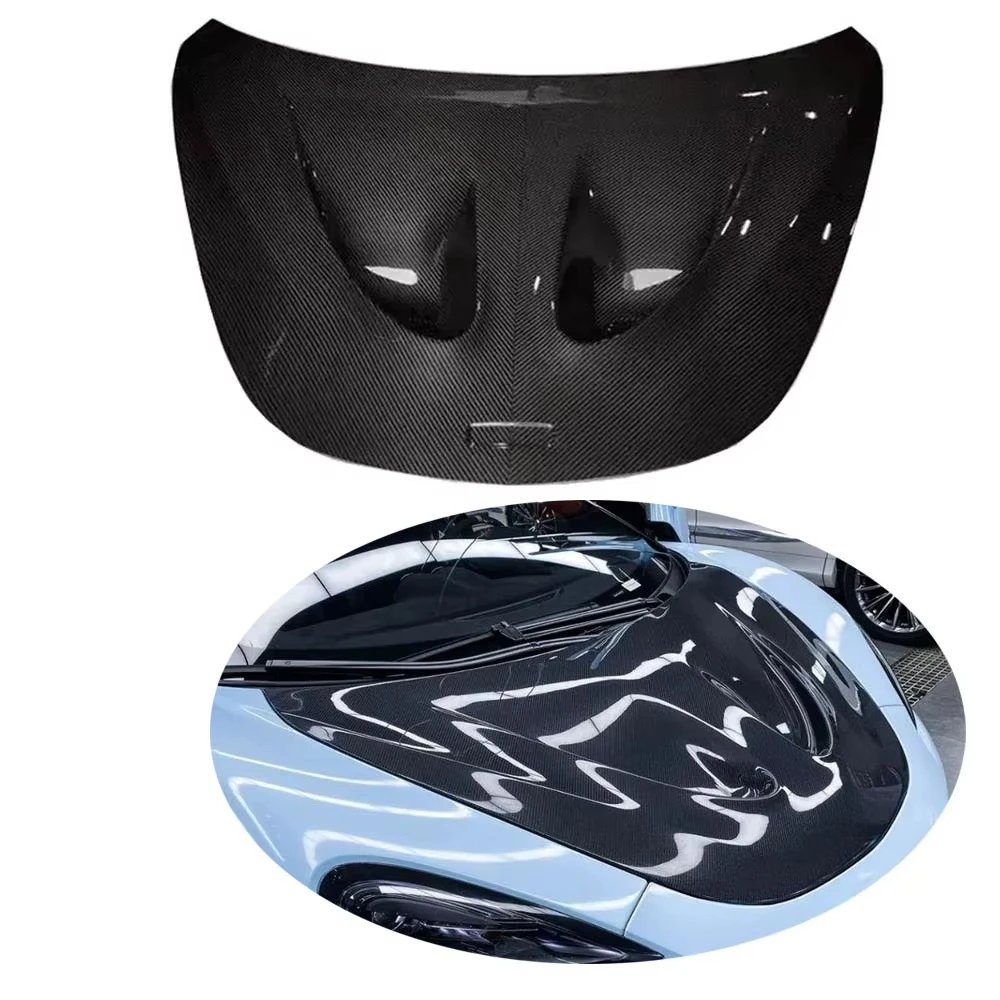 Wholesale P1 Style Dry Carbon Fiber Front Bumper Engine Cover New Condition Body Kit for McLaren 540C 570S 570GT 600LT Cars