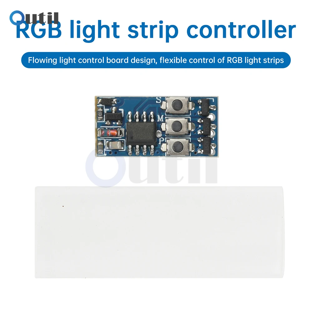 5V-24V 3A RGB Colorful Flashing Module LED Strip Light Controller Color Changing Ambient Lights/Drive Circuit Board