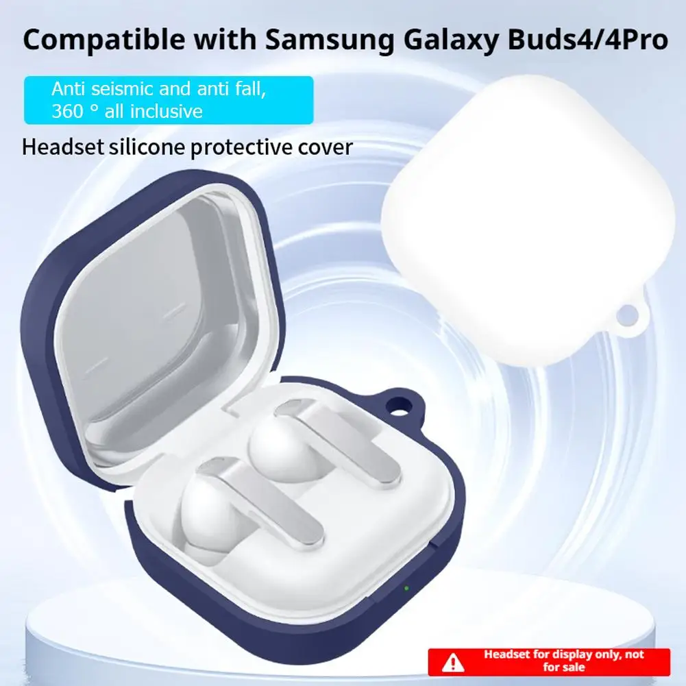 Für Samsung Galaxy Buds4/Buds4 Pro Ohrhörer Schutzhülle aus Silikon, weiche Abdeckung für Galaxy Buds 4 Buds4 Pro, stoßfeste Hülle.
