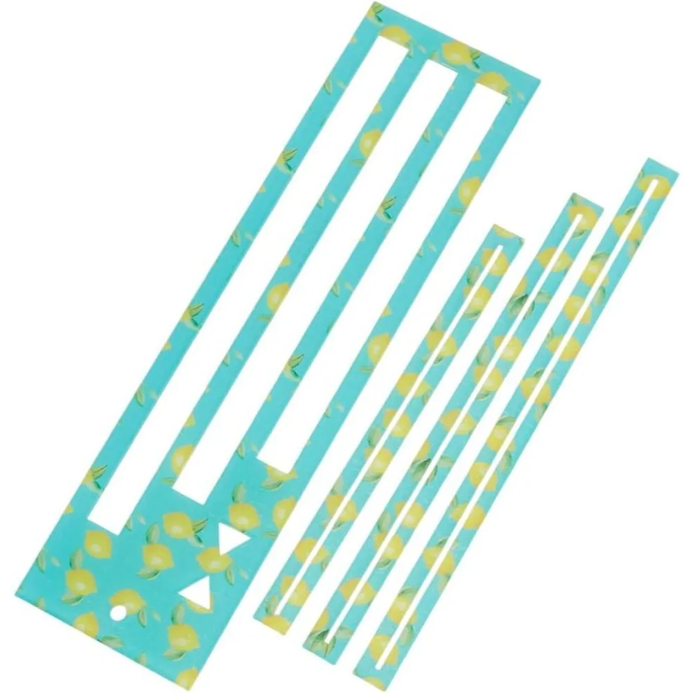 4 Pcs 4 Styles Zipper Pocket Template 17.8/20.3/23/28cm Acrylic Zipper Measuring Template Sewing Tool Organizer Board Sewing