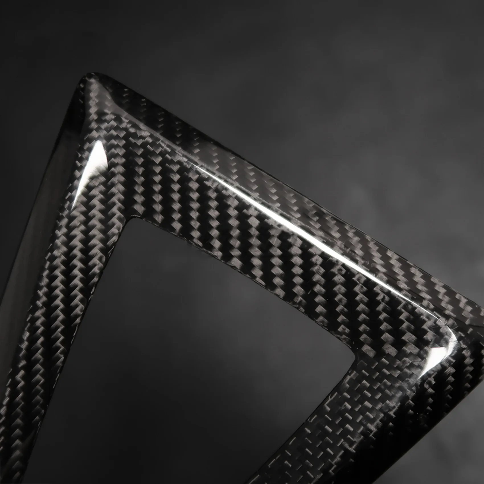 

2Pcs Real Carbon Fiber Gear Shift Knob Handle Cover Panel Trim For-BMW M2 F87 M3 F80 M4 F82 M5 F10 F85 X5M X6M F12-X59A