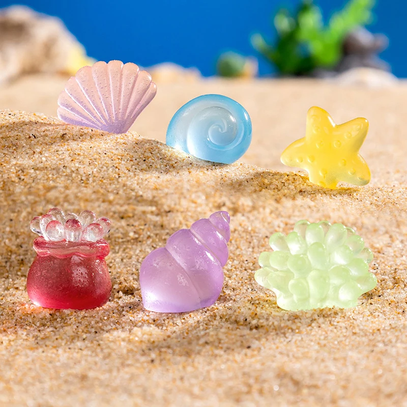 1PC Home Decoration Cute Micro Landscape Colorful Artificial Coral Resin Ornaments For Fish Tank Aquarium Accessories