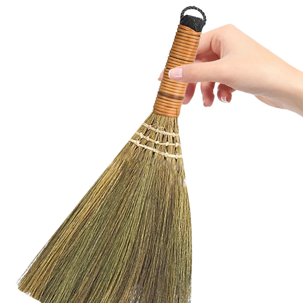

2pcs Small Cleaning Durable Broom Tool For Home Desk Room Use Lightweight Practical Dust Sweeping Brush Wood Floor Hand Broom