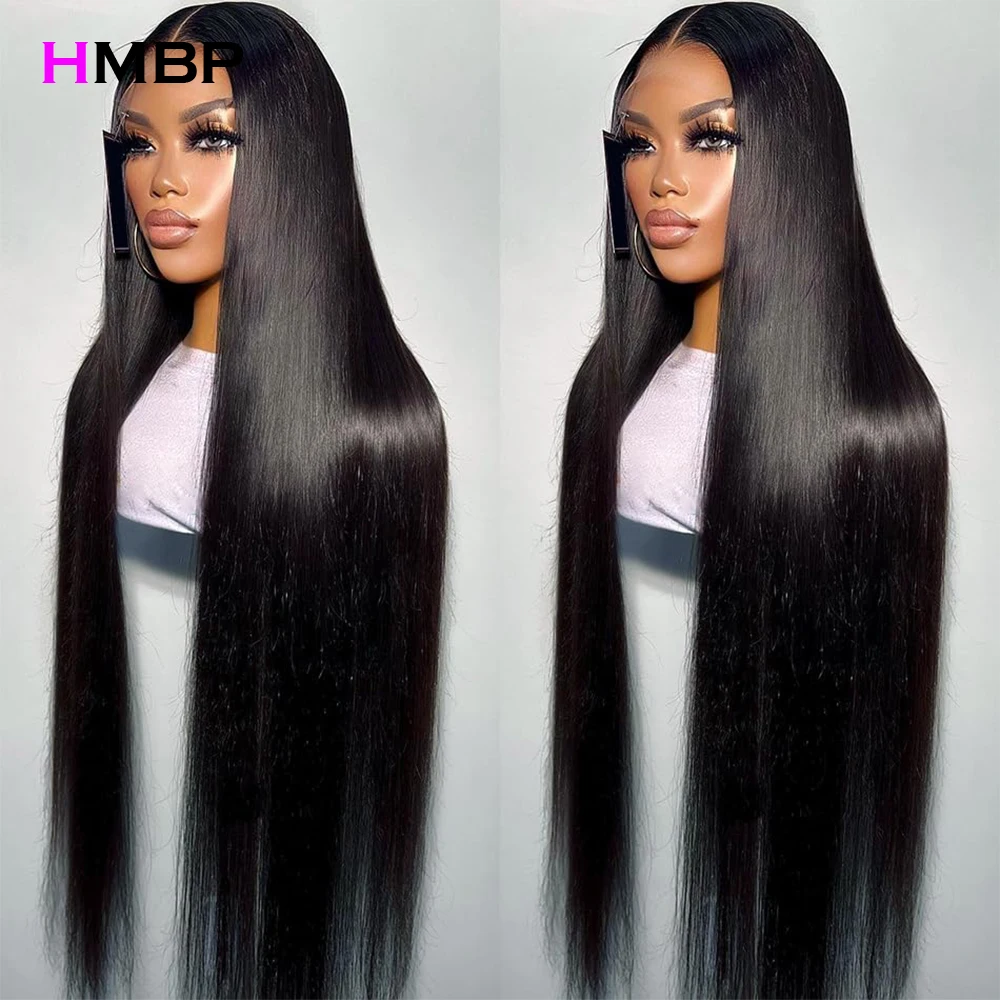 Glueless Wigs Human Hair 30 34Inch Straight 13x4/13x6 HD Lace Frontal Wigs Brazilian Preplucked Lace Front Human Hair Wig HMBP