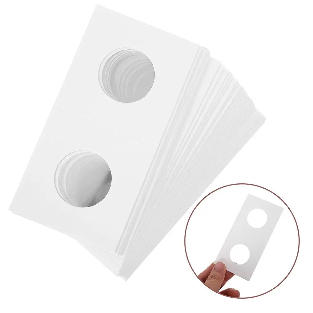 50pcs Box Holders Accessory Paper Flips for Collectors Coin Accessory Cardboard Coin Holder Professional Case Small