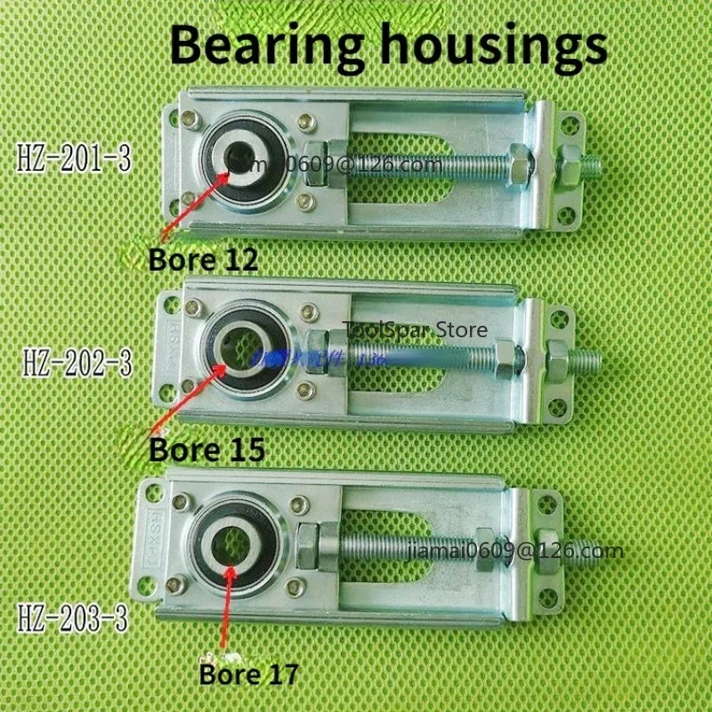Adjustable Bearing Seat Conveyor Belt Tensioner 12/15/17mm Bore for Assembly Line UV Printing Machine