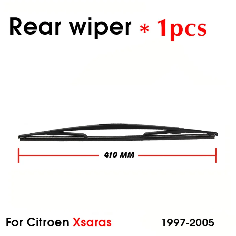 Car Wiper Blade For Citroen Xsaras 1997-2005 Rear Back Windshield Windscreen Rear Wiper 410mm Car Accessories