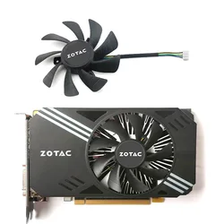 Ventilador gráfico Mini ITX, 85mm, T129215SH, GA92S2U, Zotac, Geforce N1060IXOC, 6GD, GTX1060, 950, 1060
