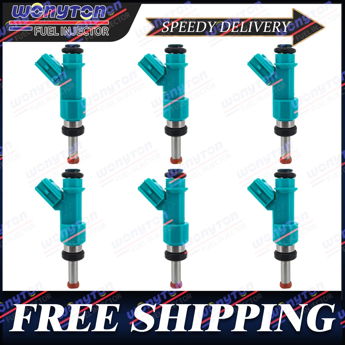 

6PCS Fuel Injectors 23250-31090 Fits For Toyota Camry 2.5L 2012-2017 Highlander