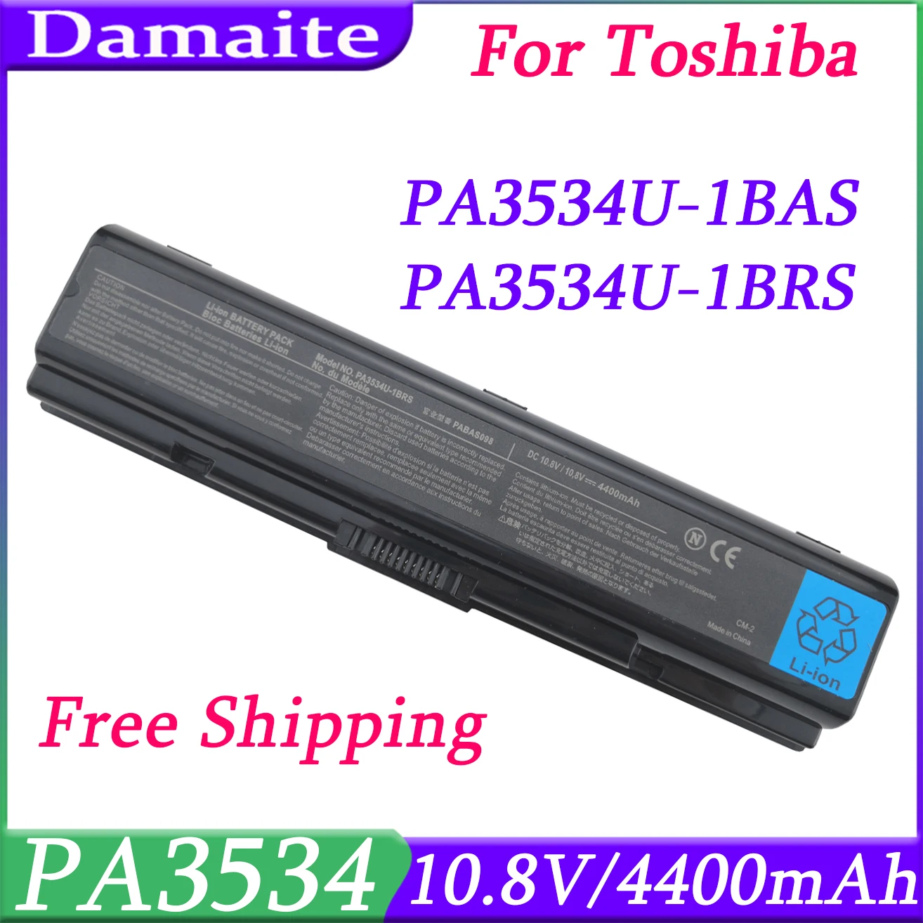 PA3534 PA3534U-1BRS bateria do portátil para Toshiba PA3534U PA3534U-1BAS satélite A300 A500 L200 L300 L500 L550 555 10.8V 4400mAh