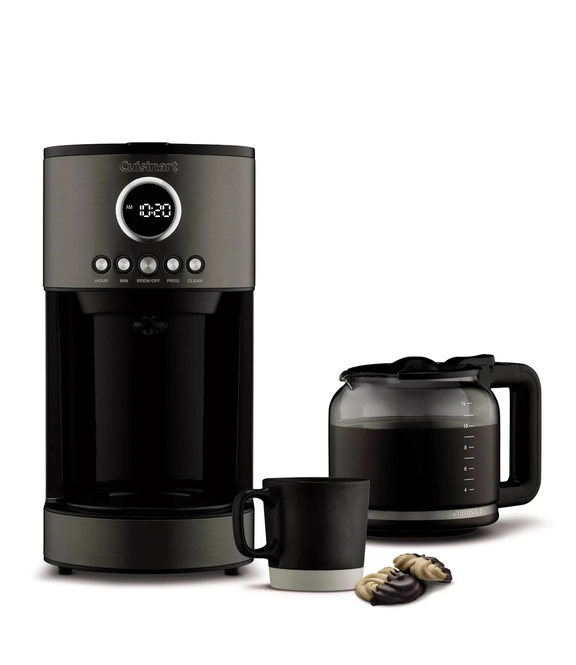 

12 Cup Coffeemaker Stainless Steel Black