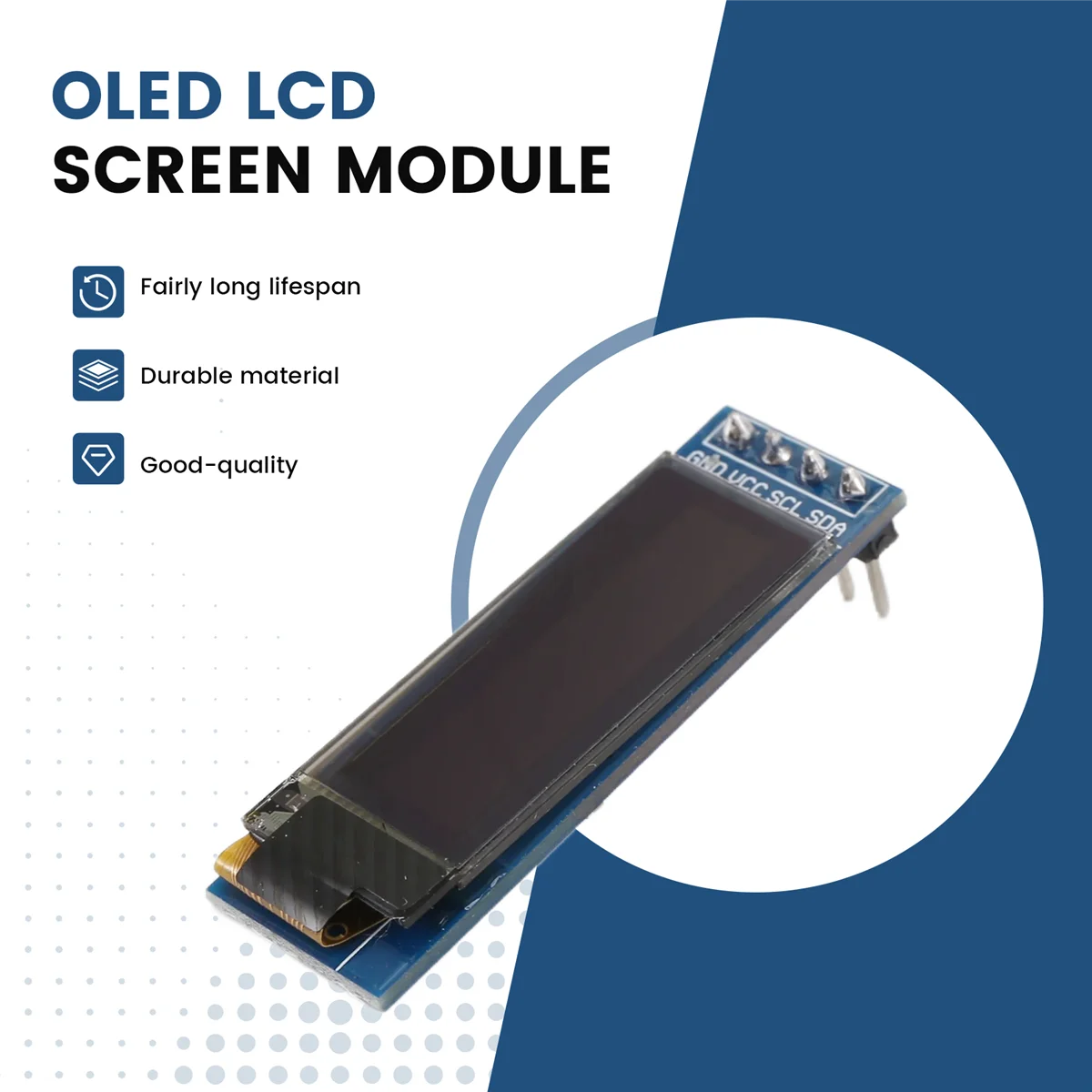 Efficient SSD1306 OLED Display Module OLED Screen Driver DC 3.3V,White Font
