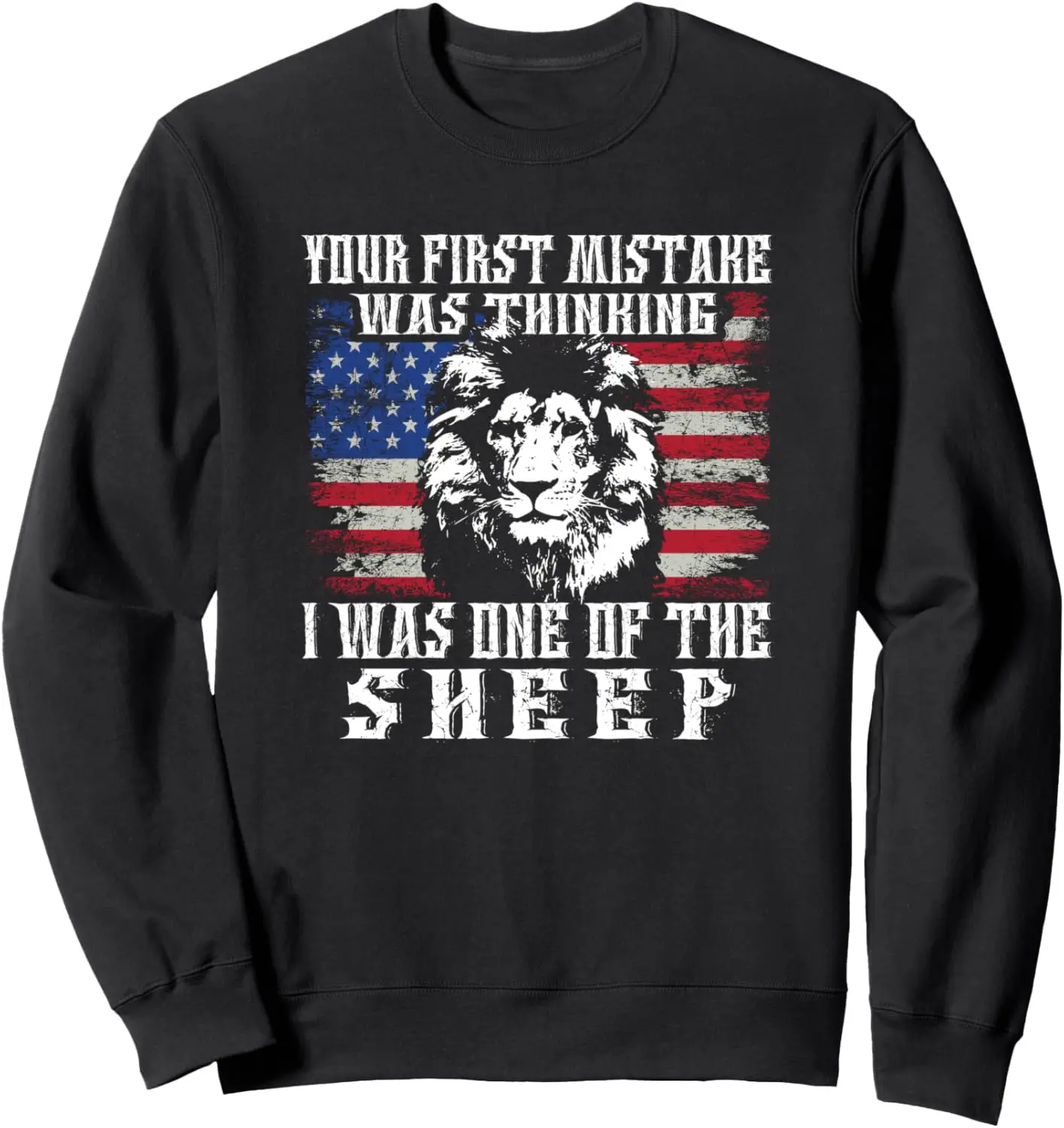 

Толстовка Your First Mistake Was Thinking I Was One Of The Sheep Lion