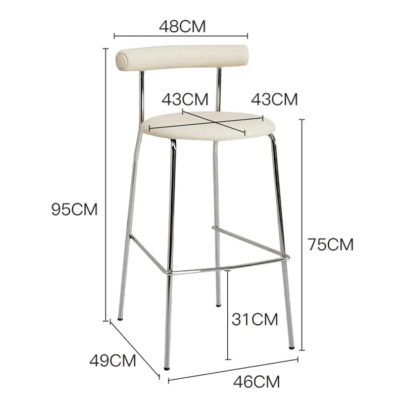 Рисунок 4 - Дизайнерские высокие кухонные стулья