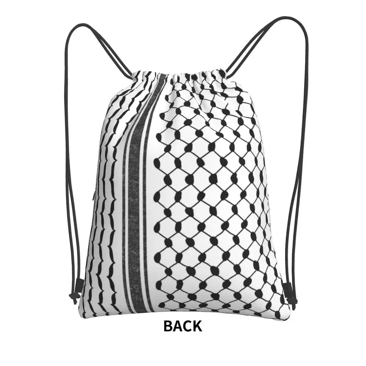 Hattah (Keffiyeh) Portable Backpacks Drawstring Bag Fashion Drawstring Bundle Pocket Shoes Bags For School Students