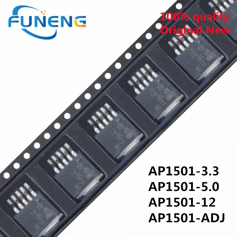 5pcs AP1501-50 AP1501-5.0 TO263-5 1501-50 AP1501-33 AP1501-3.3 AP1501-12 1501-12 AP1501-ADJ 1501 TO-263 AP1501 IC AP1501A50