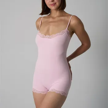 Hot ผู้หญิงเซ็กซี่ Lace Patchwork ชุดบอดี้สูทกีฬา FitnessSki...